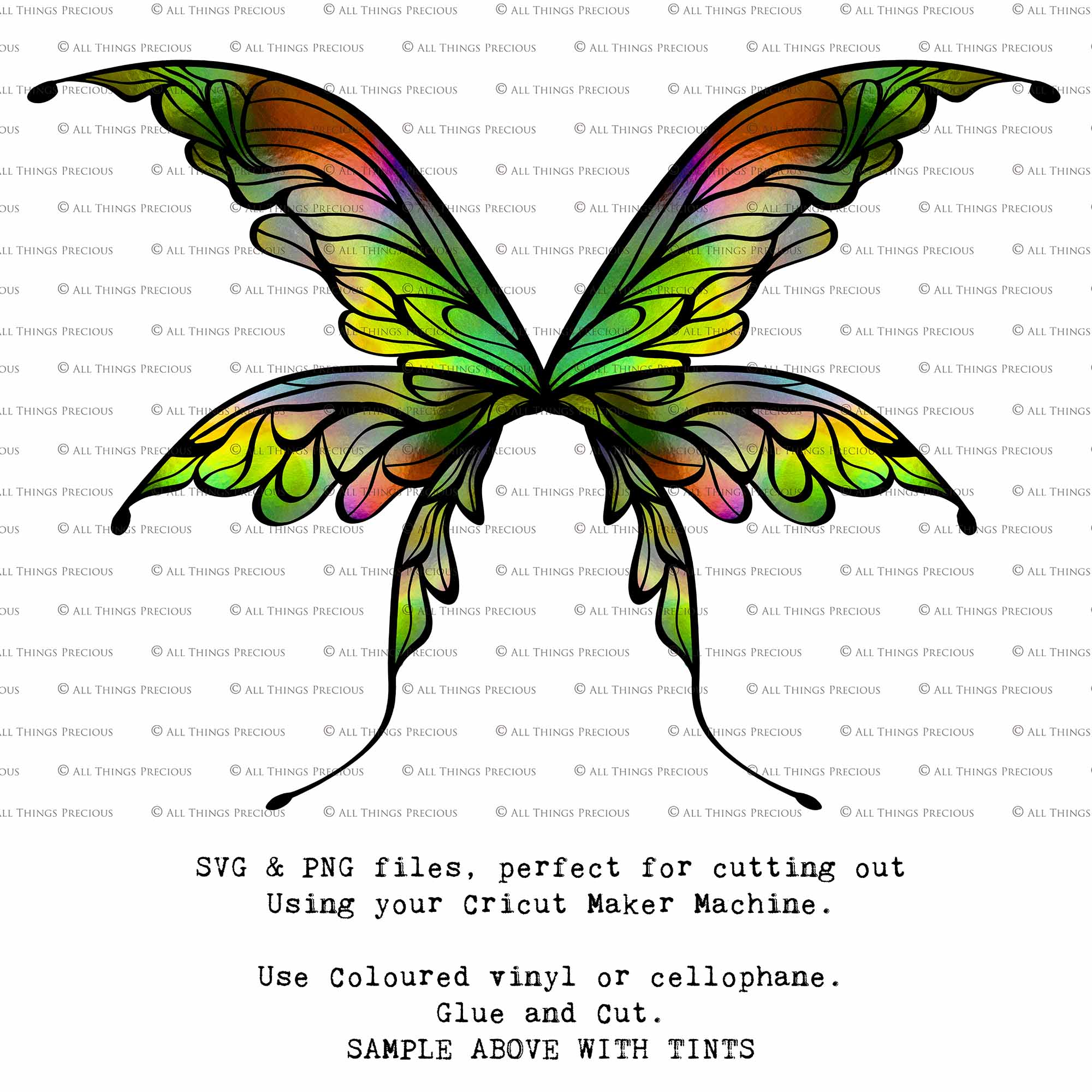 SVG & PNG Fairy Wing files for Cricut or Silhouette Cameo Cutting Machine. To create wearable fairy wings, in adult or children sizes.  Use this clipart design for Halloween Costumes, Fantasy or Cosplay or photography. Or For weddings, Engagements or baby shower ephemera. These are Individual Wing Pieces, for you to cut and assemble. This is a digital product.